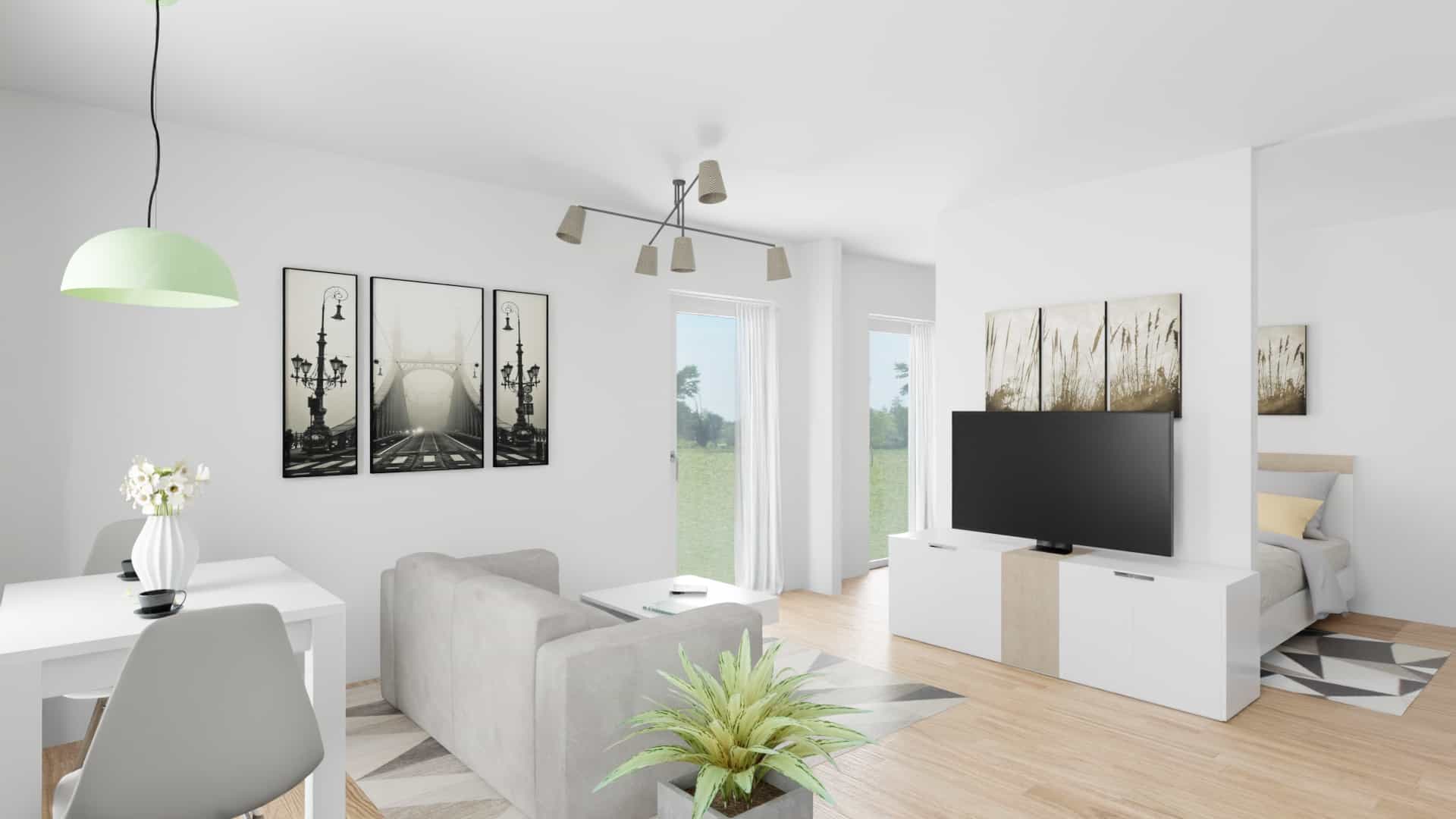 Rendering Kapitalanlage Ingolstadt – Wohnatmosphäre Beispiel 4